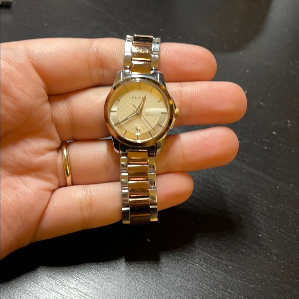 Gucci two toned watch